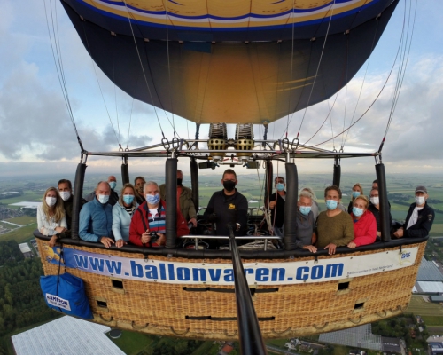 Ballonvaart maken in Oudkarspel Noord Holland